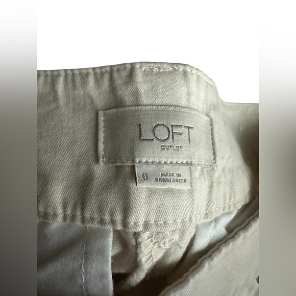 LOFT Outlet Women’s 6” Khaki Chino Shorts Size 0 Beige Casual Summer - Picture 5 of 6